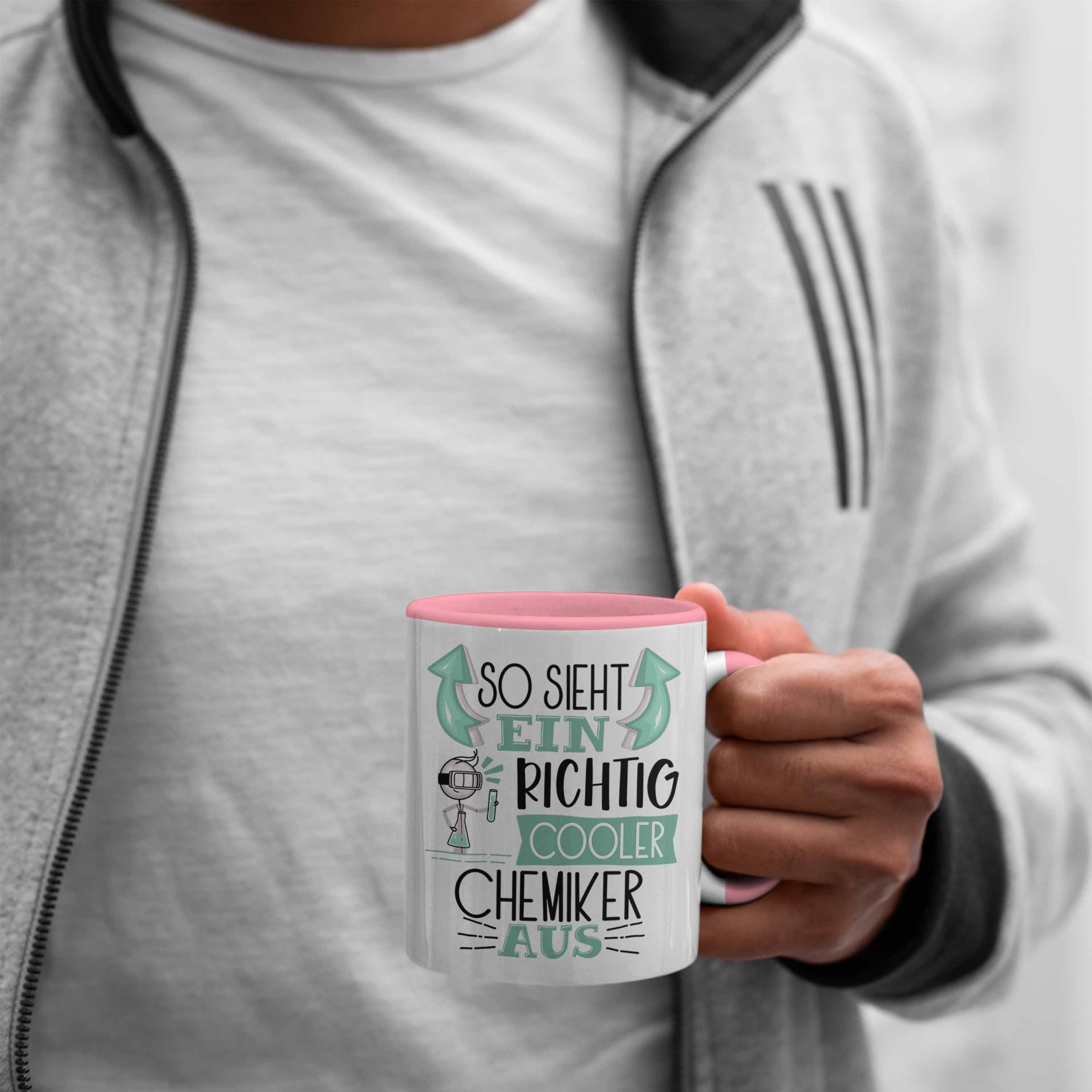 Ein Cooler So Aus Rosa Gesc Chemiker Trendation Geschenk RIchtig Chemiker Sieht Tasse Tasse