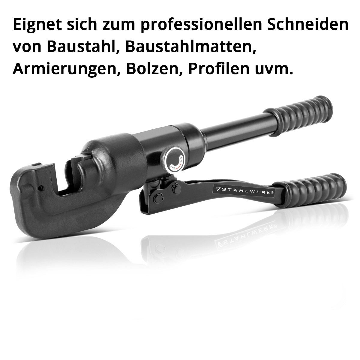 1-tlg) STAHLWERK Hydraulischer BSS-8 Profi-Baustahlschneider, ST (Packung, Kraftseitenschneider