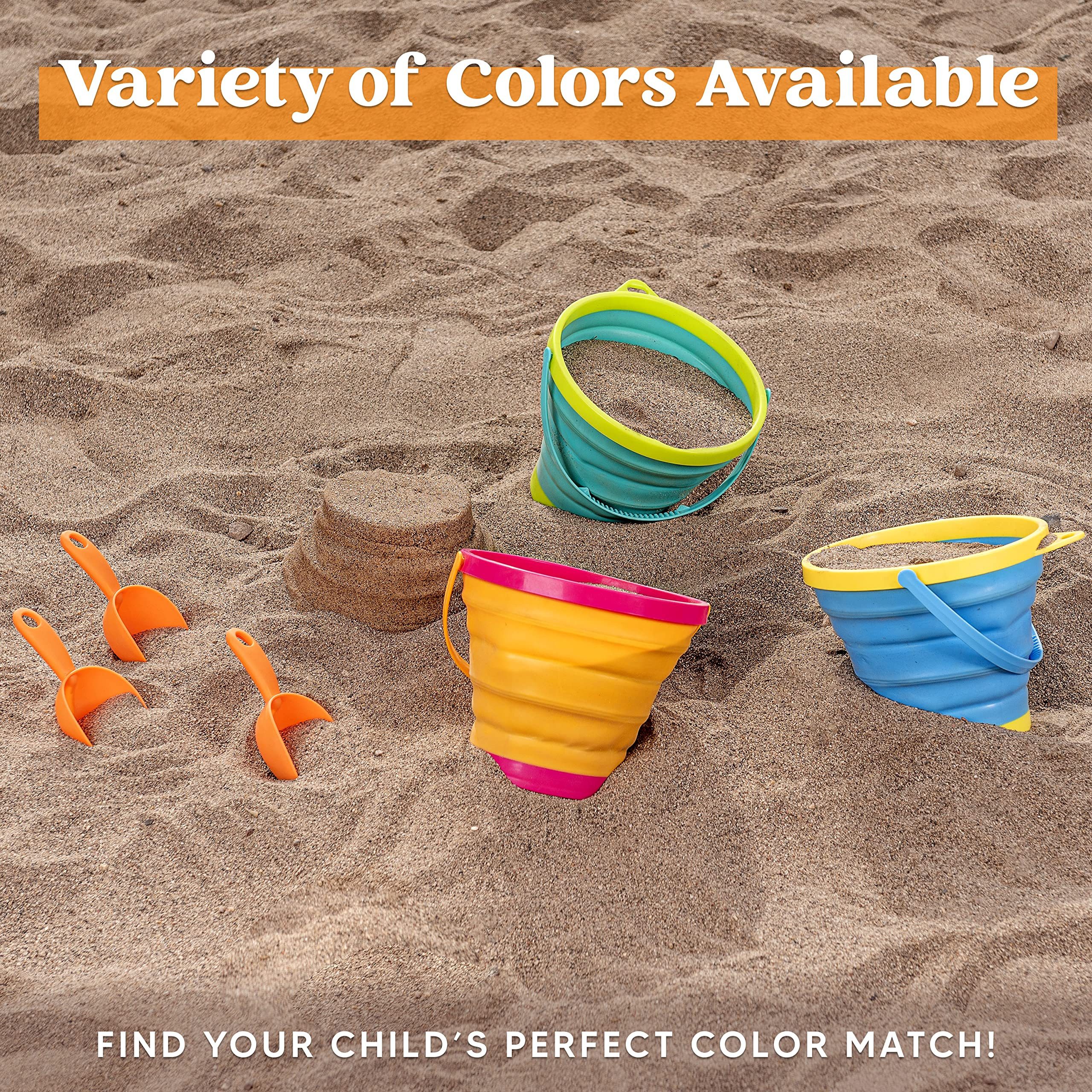 JOYIN Sandeimer JOYIN 3 Packungen Faltbares Strand Eimer Set, Sandkasten