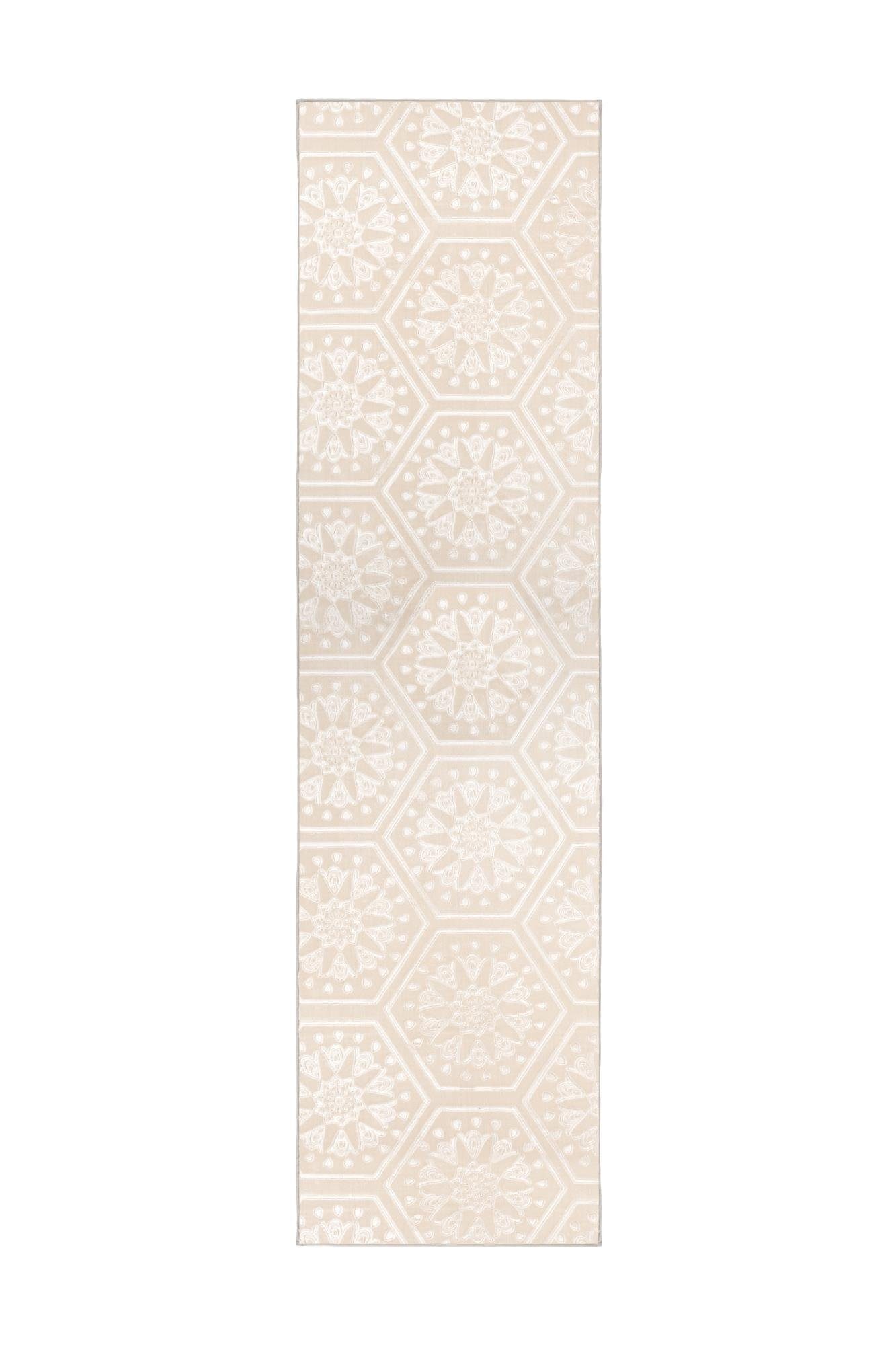 Qiyano Teppich Kurzflorteppich Mohala 100 Beige günstig online kaufen