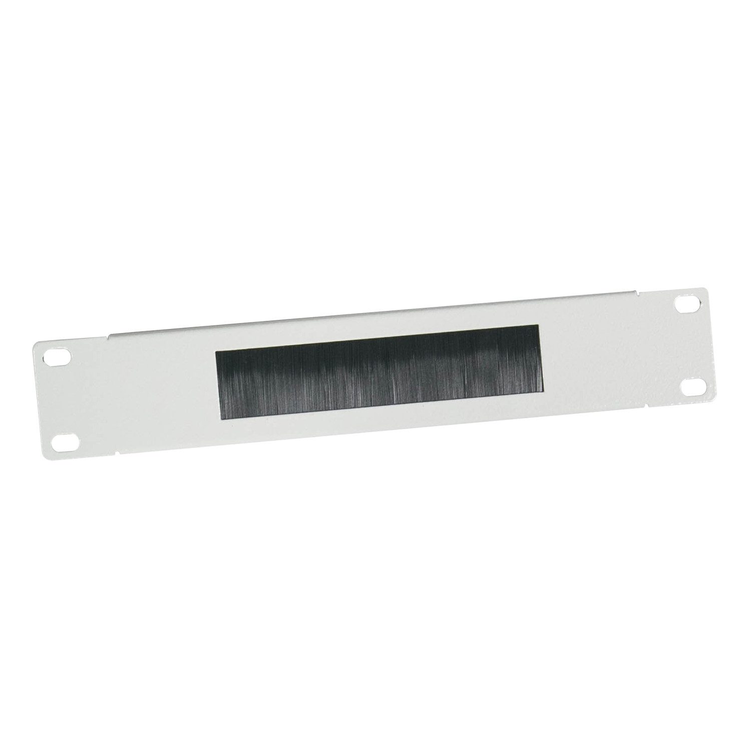 HMF Serverschrank 63389-07 Kabeldurchführung, mit Bürsteneinsatz für Serverschrank, 10 Zoll, Lichtgrau