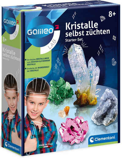 Clementoni® Experimentierkasten Galileo, Kristalle selbst züchten, Starter-Set, Made in Europe