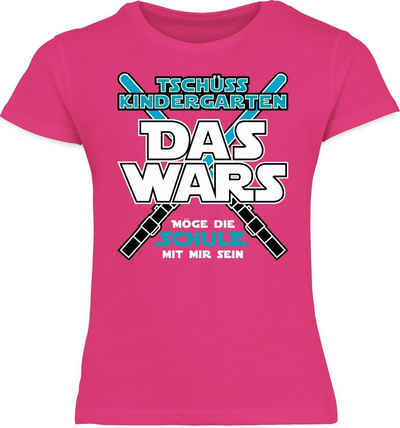 Shirtracer T-Shirt Das Wars Kindergarten Tschüss Kita Einschulung Mädchen