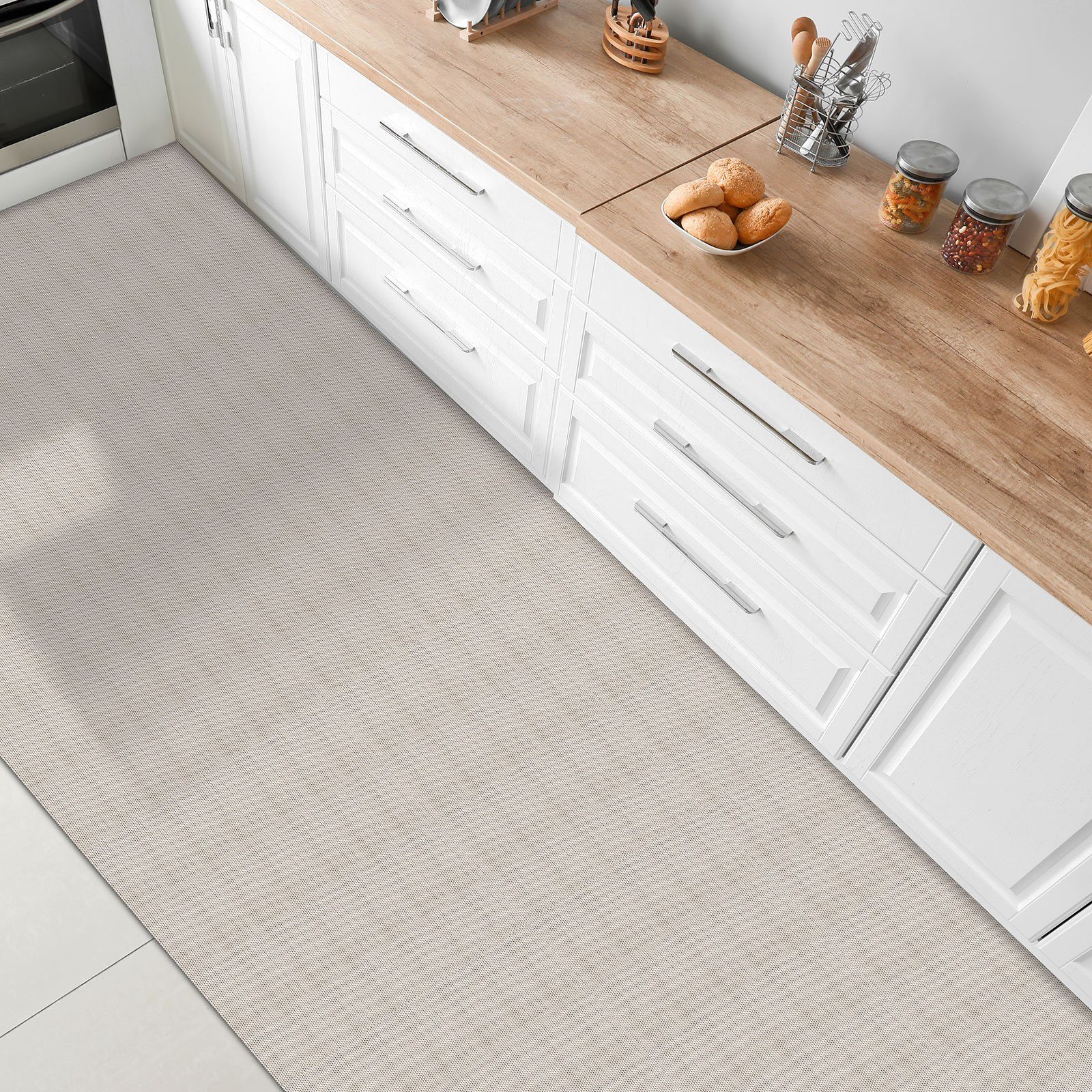 Karat Küchenläufer Daroca, Teppich-Läufer, Läufer, Küche, verschiedene Größen & Farben, Rechteckig, Höhe: 3 mm, für Innen und Außen geeignet