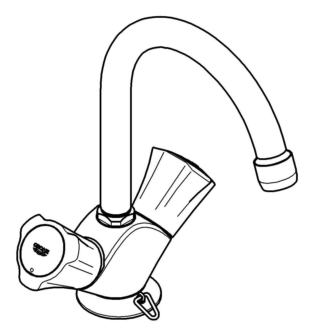 Grohe Waschtischarmatur Costa Einloch-Waschtischbatterie - Chrom