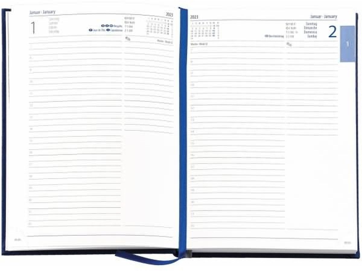 GÜSS Kalender Buchkalender Buchkalender 1 Tag/Seite 145x205mm grau 2026