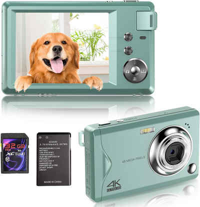 Fine Life Pro Kompaktkamera (48 MP, 16x Digitalzoom, Elektronischer Bildstabilisator, 4K HD 1080P Fotokamera)