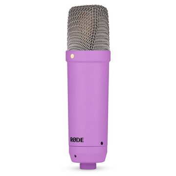 RØDE Mikrofon NT1 Signature Purple (Studio-Mikrofon Lila), mit Mikrofonständer