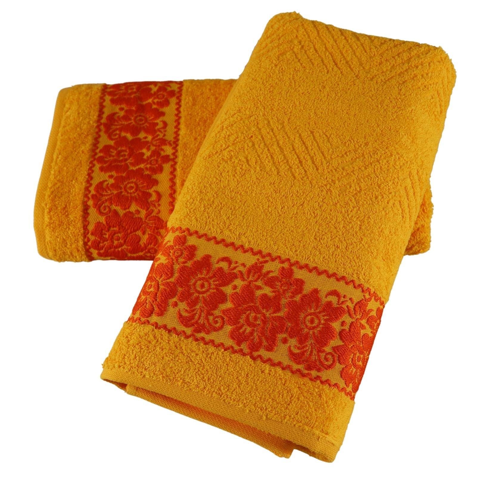 Plentyfy Duschtücher Handtuch Set 2teilig aus 100% Baumwolle, 100% Baumwolle (2-St), Duschhandtuch - Frottee Handtuch Set - Badetuch