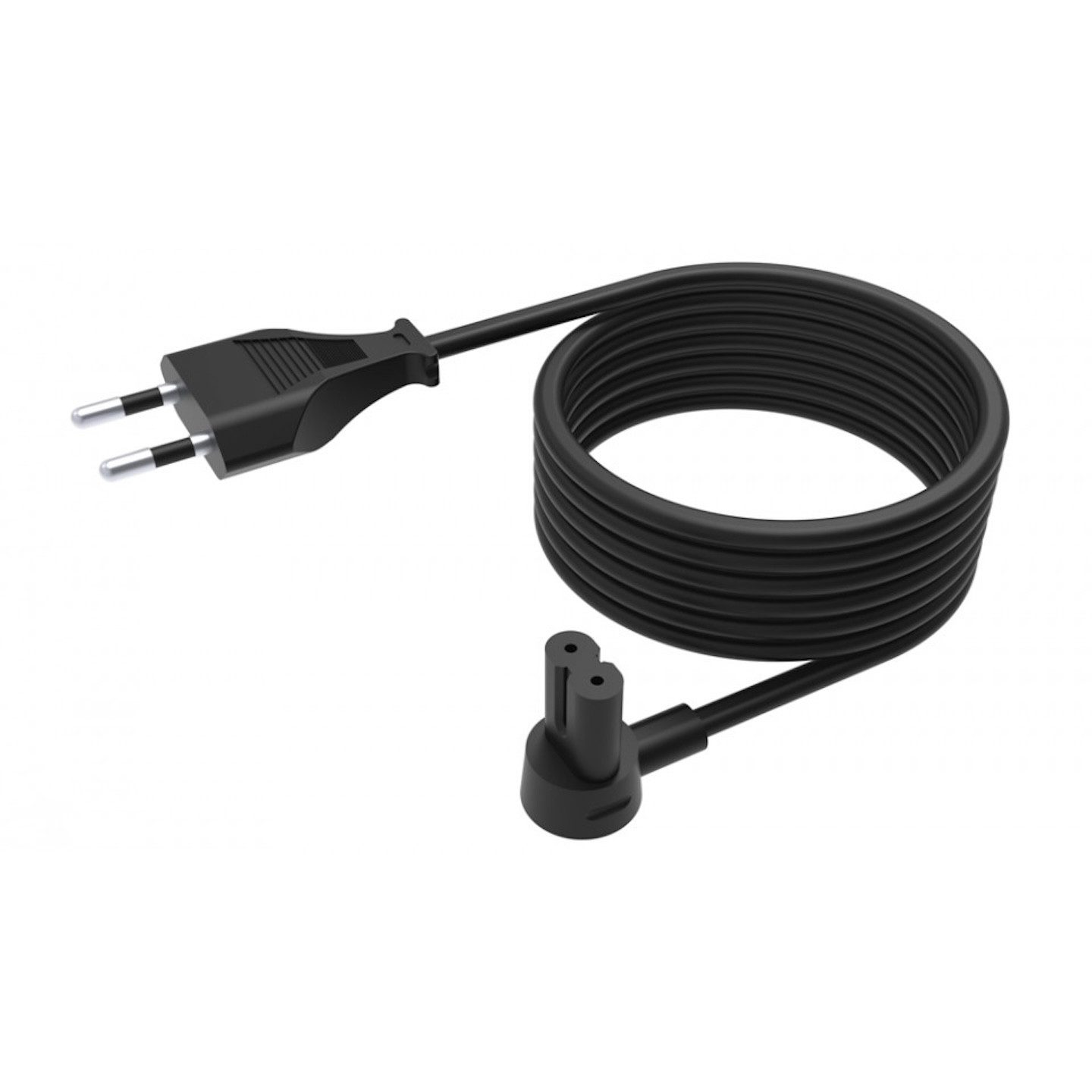 Flexson Flexson FLXE5M1021EU Netzkabel 5 m Schwarz Audio-Kabel, Schutzkontaktstecker, für SONOS ERA/FIVE/ARC/BEAM/SUB (500 cm), verhindert Kabelsalat, passende Farbe zum Lautsprecher