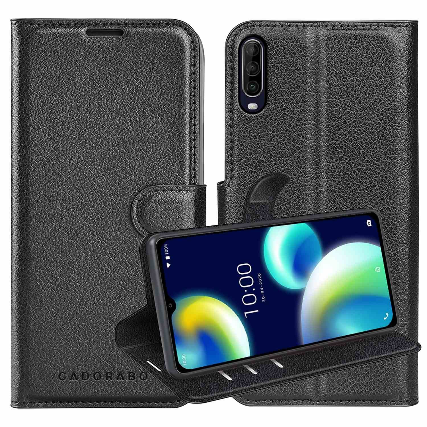 Cadorabo Handyhülle für WIKO VIEW 4 LITE Hülle WIKO VIEW 4 LITE, Hülle Schutzhülle mit Standfunktion, Kartenfach und Magnetverschluss