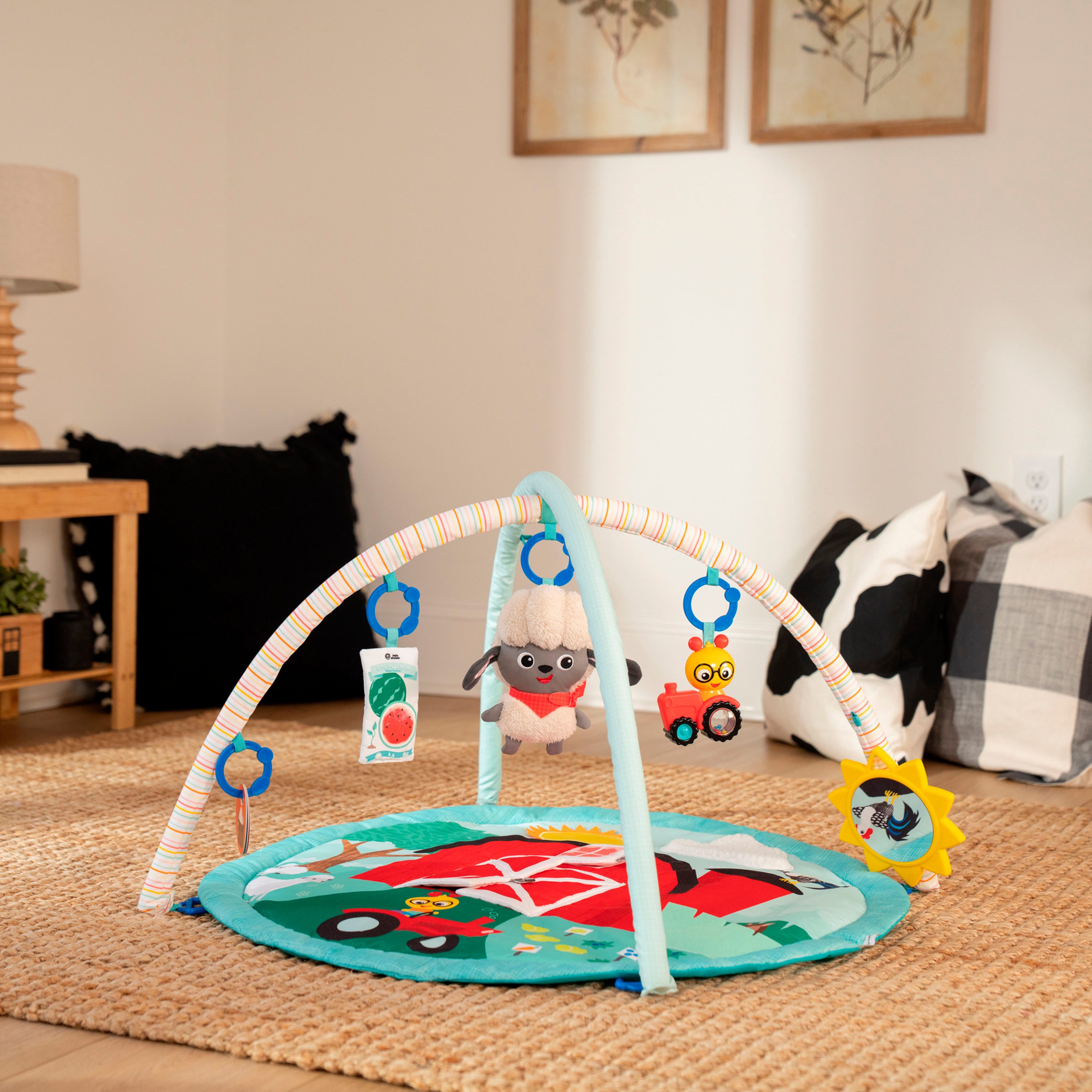 Baby Einstein Spielbogen Happy Harvest Touch & Feel Activity Gym, mit Soundeffekt