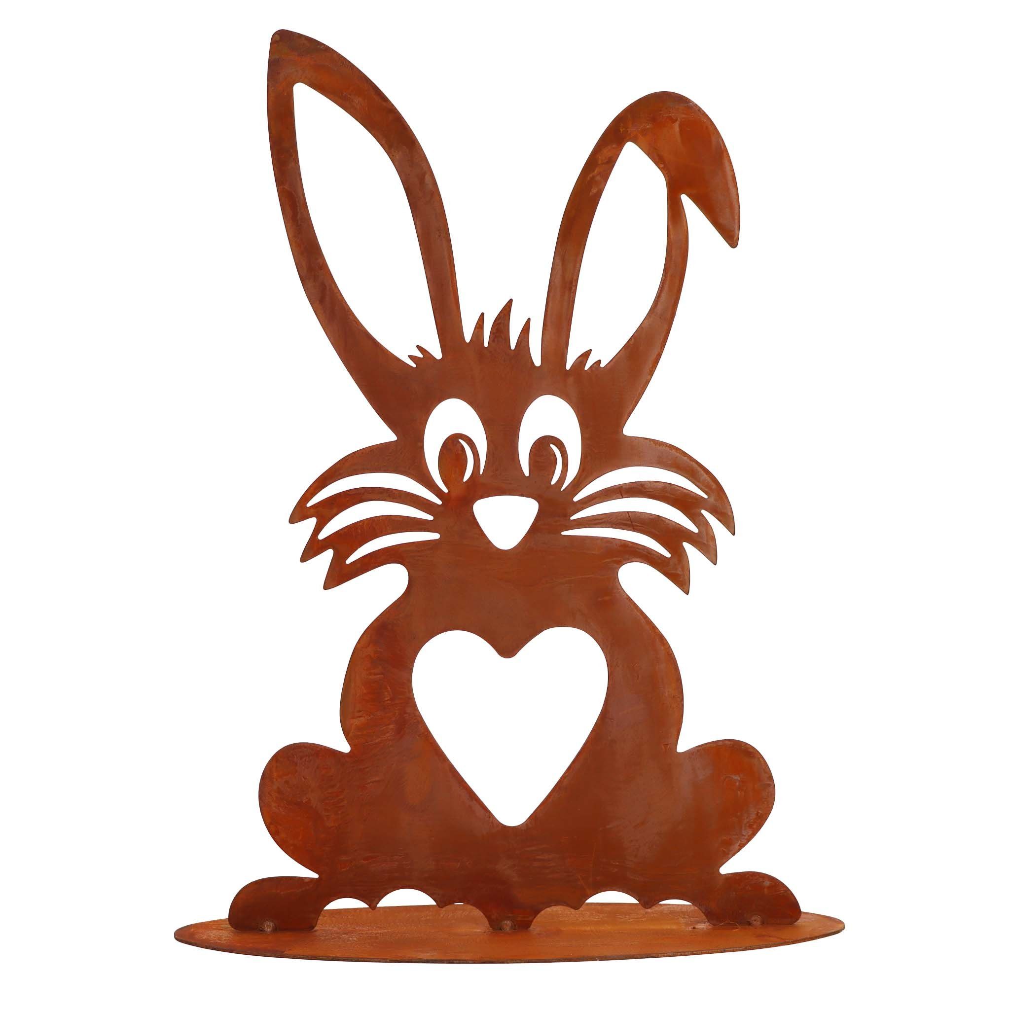 Osterfigur Osterhase Figuren Metall Osterdeko aussen