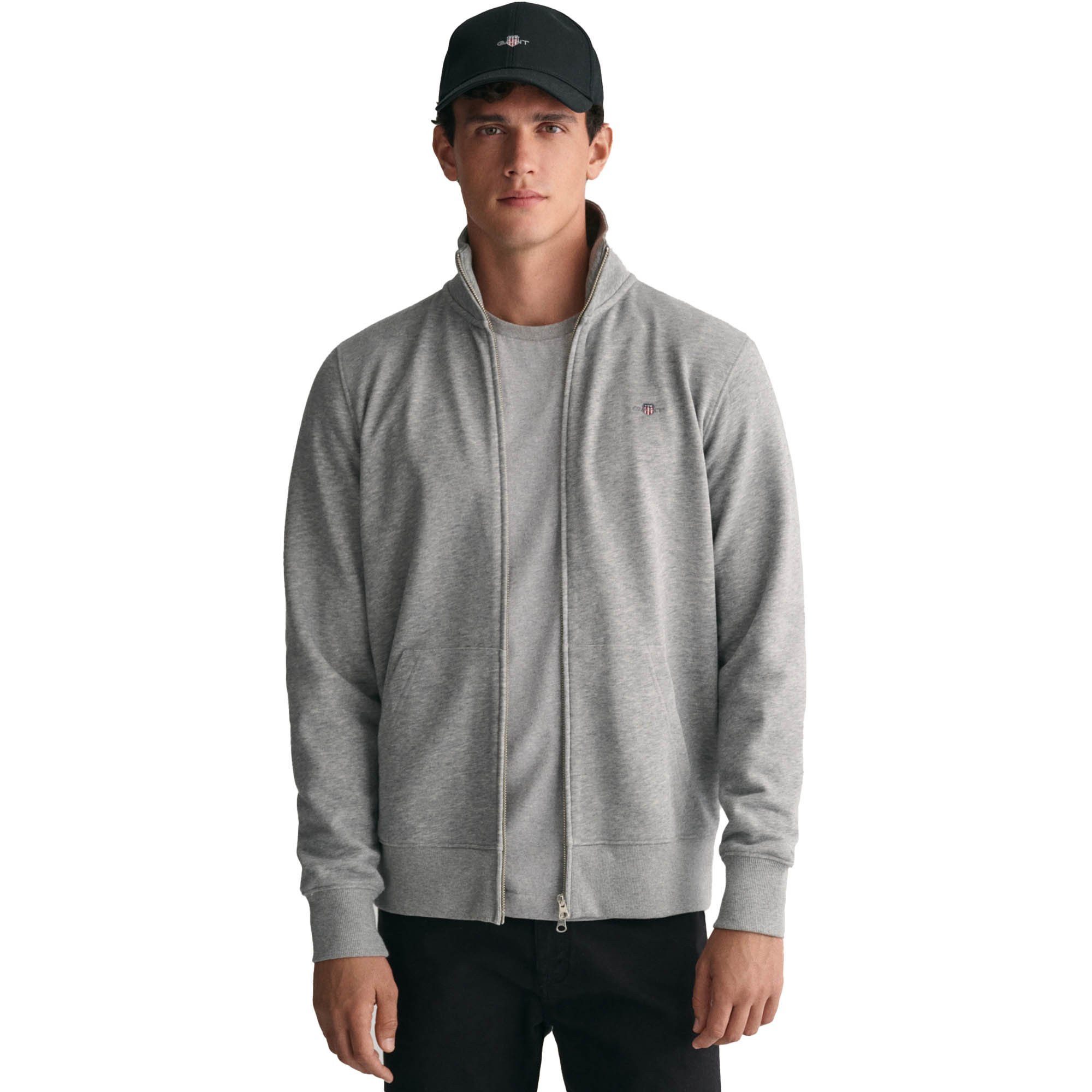 Gant Sweatshirt Herren Sweatjacke Baumwolle günstig online kaufen