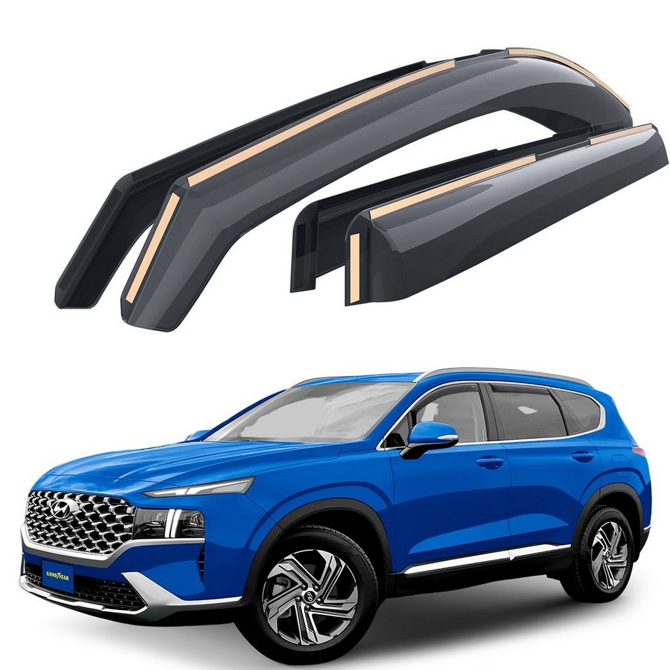 Goodyear Auto-Fußmatte Goodyear Windabweiser für mit Hyundai Santa Fe SUV  2019-2023 (4 St)