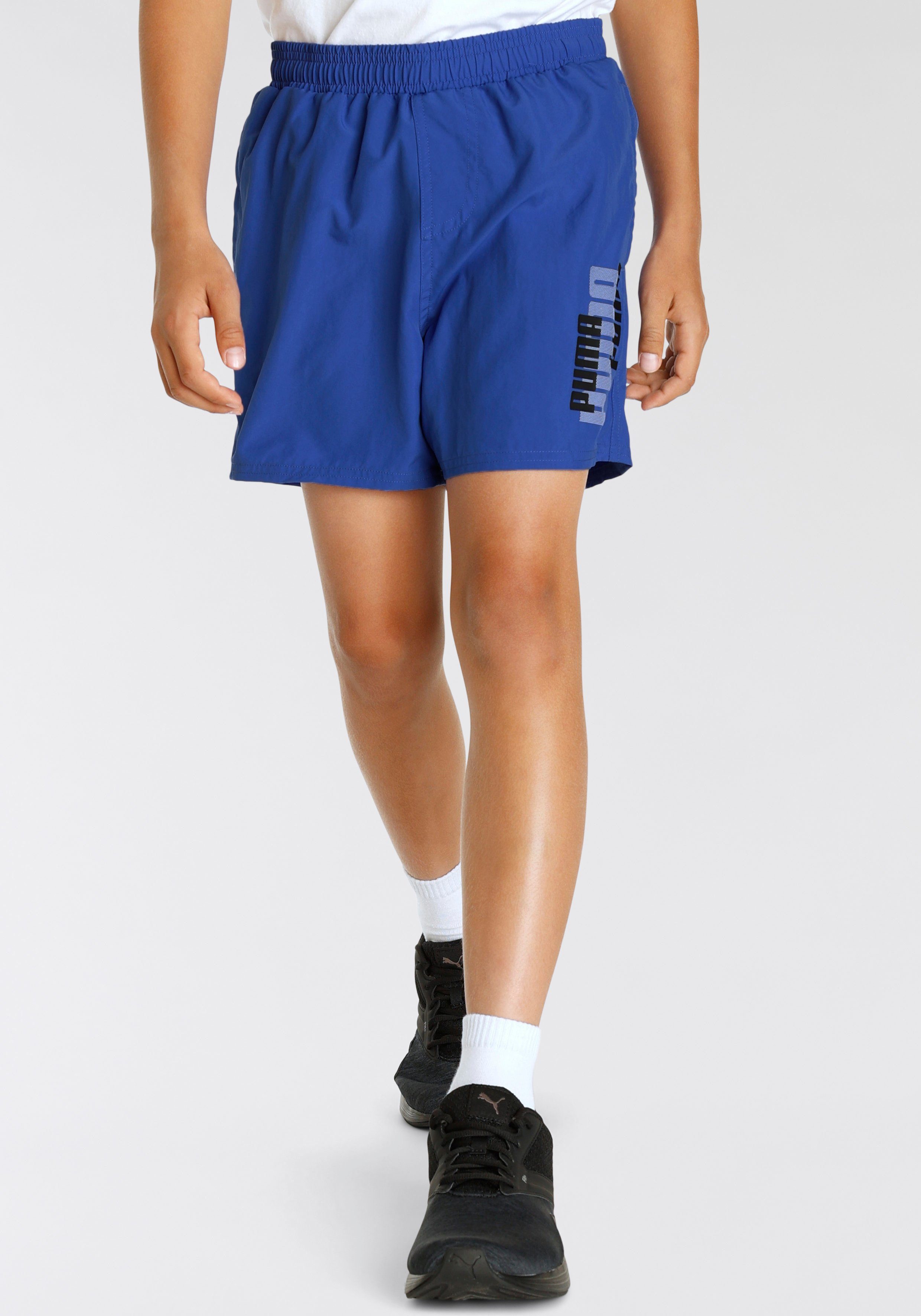 PUMA Shorts ESS+ LOGOLAB Woven Shorts B blau | Sportshorts
