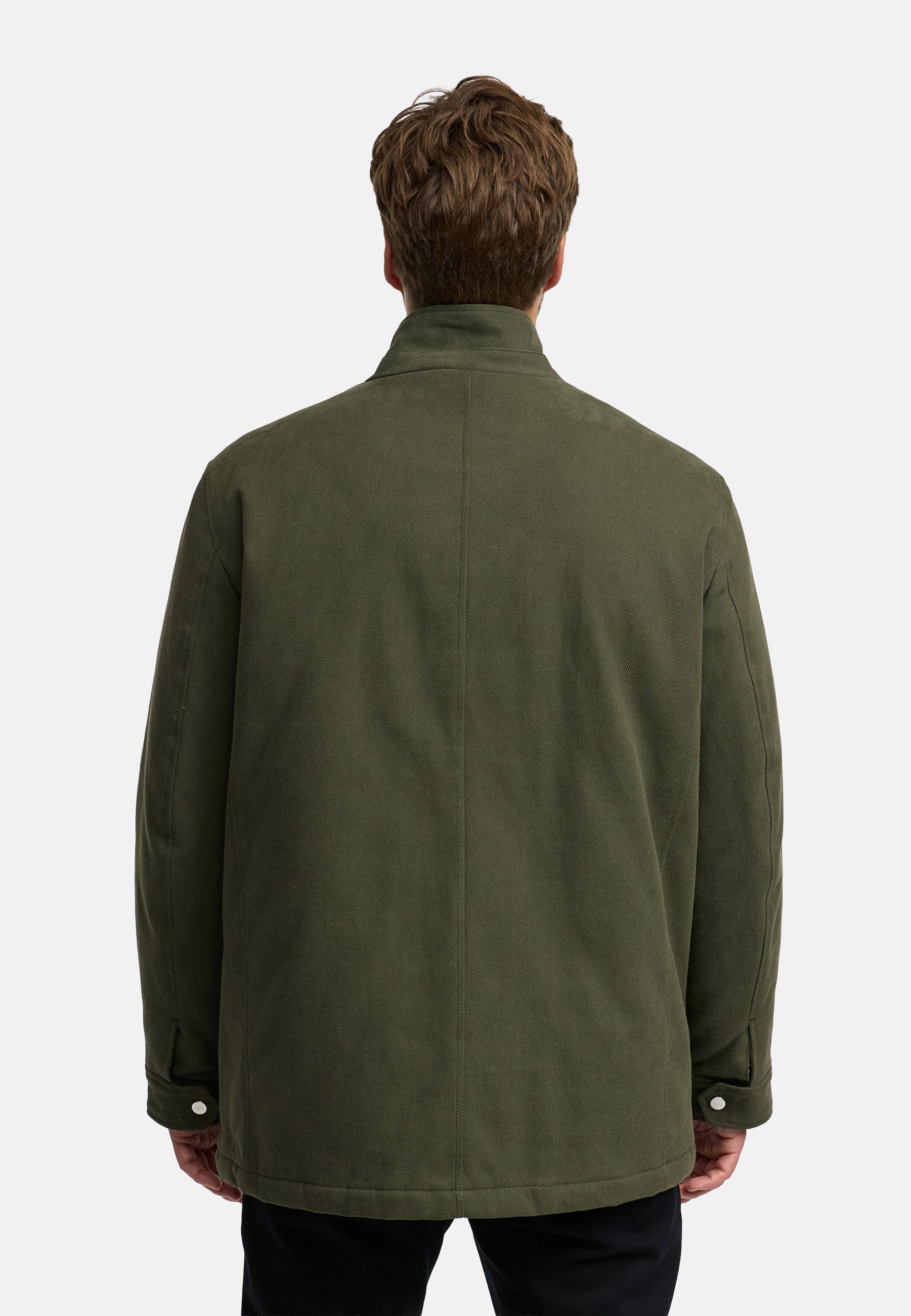 Jeff Sommerjacke Herren JFAntoine Wintermantel Herrenmantel aus strapazierfähigem Baumwoll-Twill mit Stehkragen