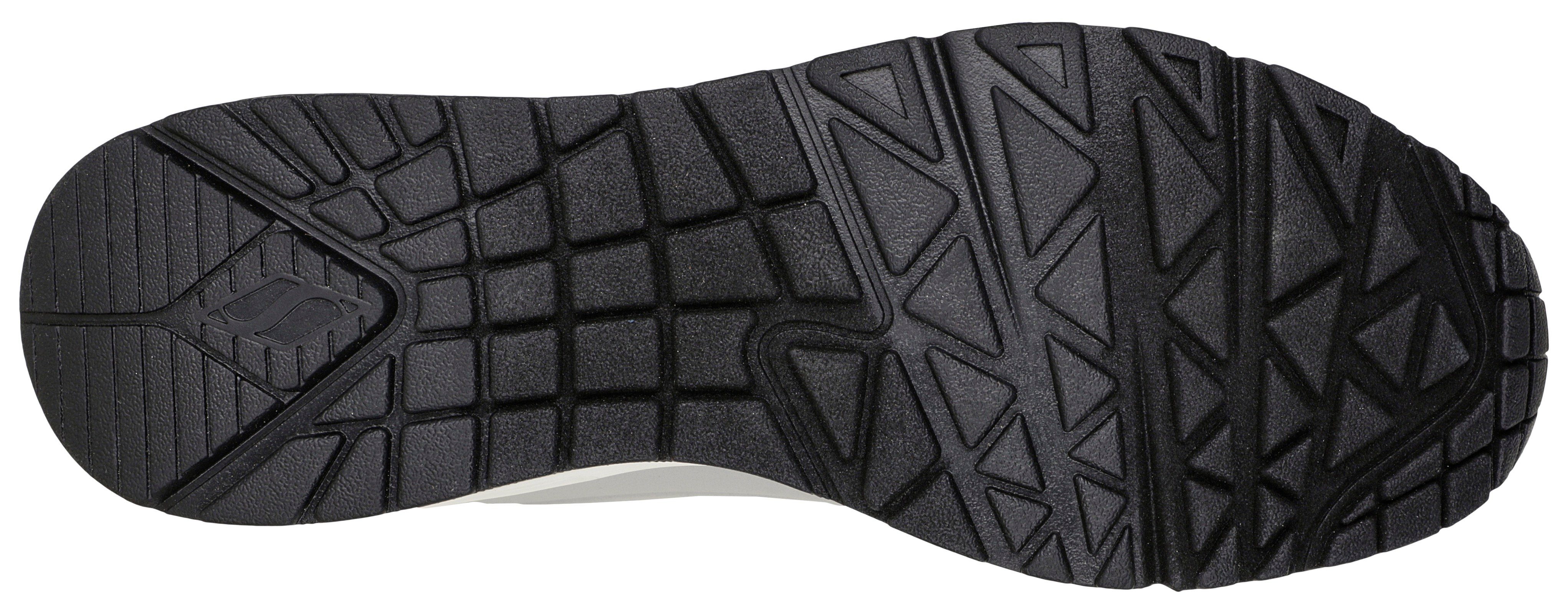 Memory Foam Uno hellgrau-schwarz Sneaker Air-Cooled mit Skechers