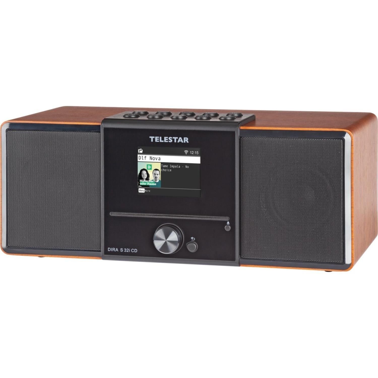 DIRA Digitalradio Bevölkerungswarnung CD CD TELESTAR Notfallwarn Digitalradio EWF) UKW, S walnuss/schwarz CD-Player, Notfallradio, (DAB) DAB+, Webradio, mit (Digitalradio, Katastrophenschutz DAB Internetstream, MP3 Internetradio, 32i Wiedergabe, Player