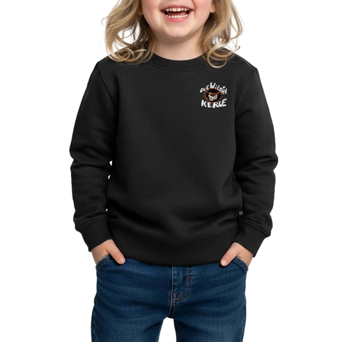Spreadshirt Sweatshirt Die wilden Kerle Kleines Logo Kinder/Teenager Premium Pullover (1-tlg)