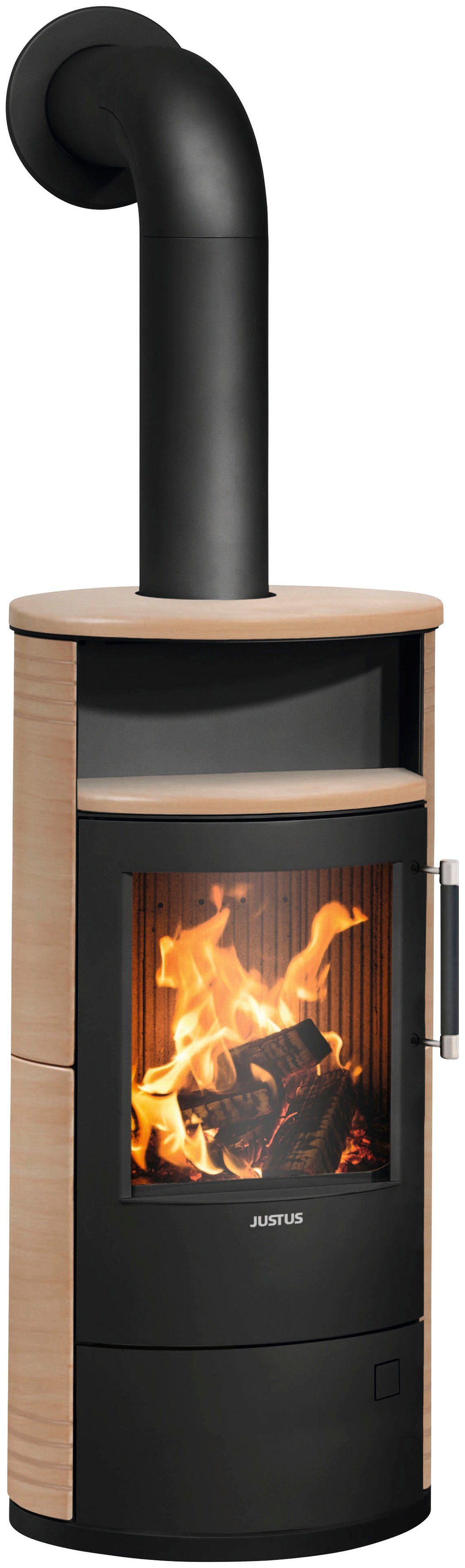 JUSTUS Kaminofen Island 5 2.0, 5 kW, Zeitbrand