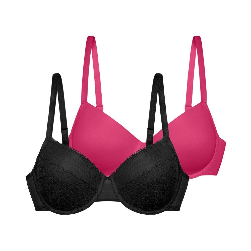 Dorina Bügel-BH MURIEL-2PP (2er Pack) Vorgeformte Cups, leicht wattiert, Sp günstig online kaufen