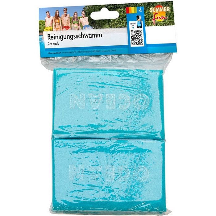 Waterman Poolbürste Reinigungsschwamm 2er-Pack Boden Wand