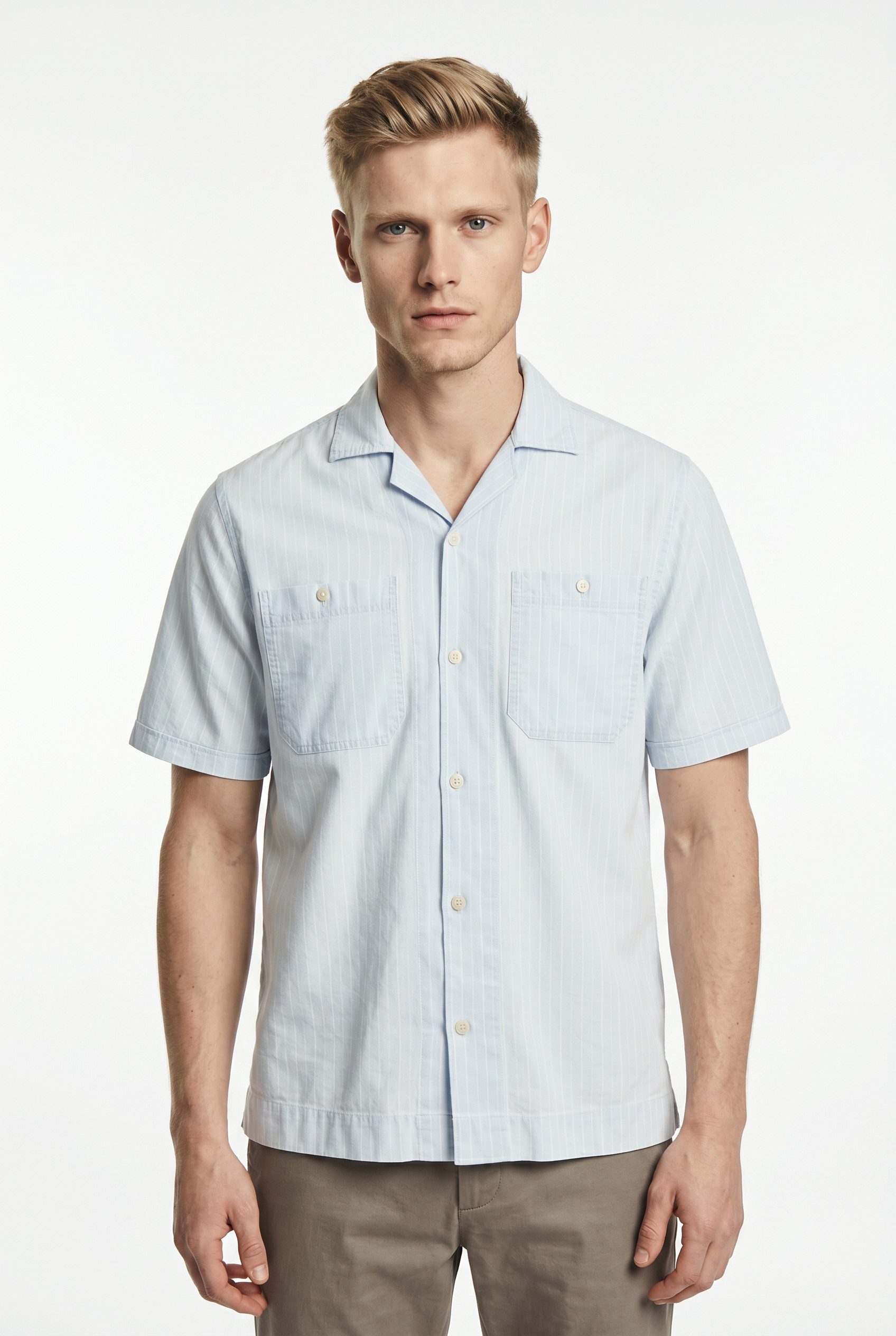 Jack & Jones Kurzarmhemd JPRBLUMAX VINTAGE S/S RESORT SHIRT mit Brust Taschen