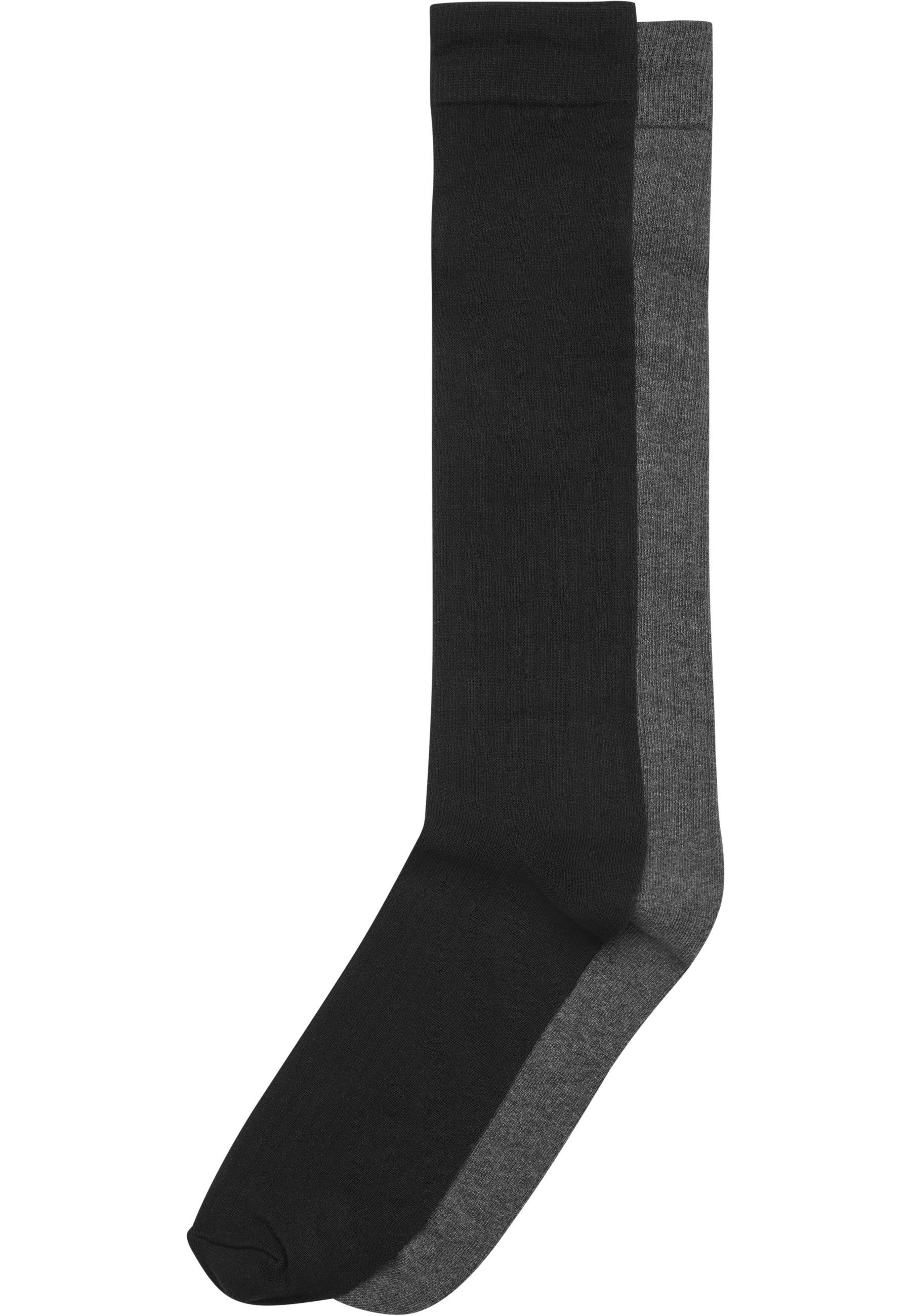 URBAN CLASSICS Kniestrümpfe Urban Classics High Knee Socks 2-Pack (1-Paar)