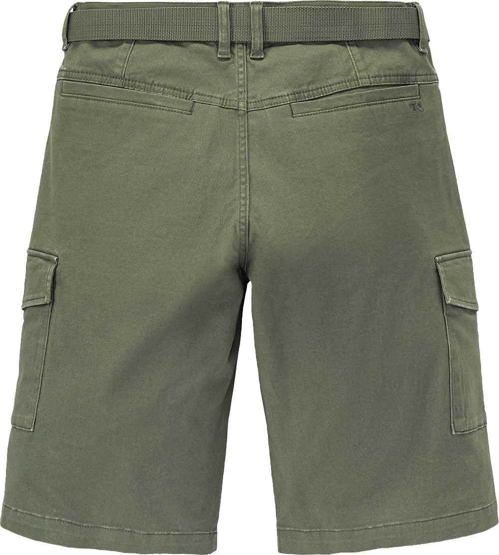 Tom Ramsey Cargobermudas aus robustem Baumwoll-Stretch-Gewebe und mit Gürtel