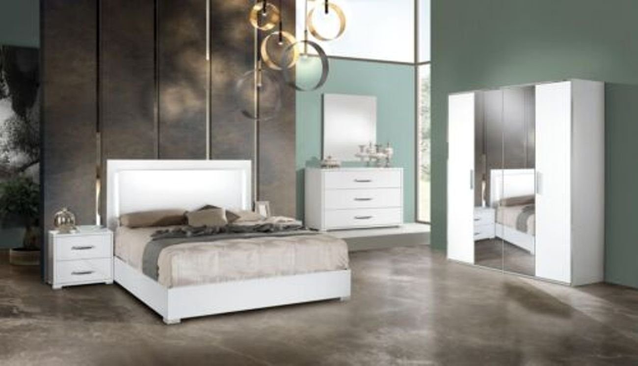 Betten Nachttische Hotel 3tlg. Schlafzimmer-Set, Nachttisch JVmoebel Doppel Schlafzimmer Luxus Bett Design