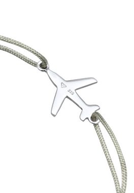 Elli Armband Flugzeug Nylon Travel 925 Sterling Silber, Flugzeug