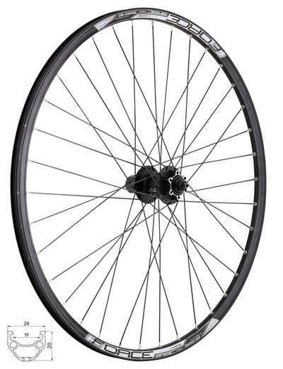 FORCE Fahrrad-Laufrad Hinterrad 28/29" FORCE BASIC DISC 622x19 FHM475-6b 36sh