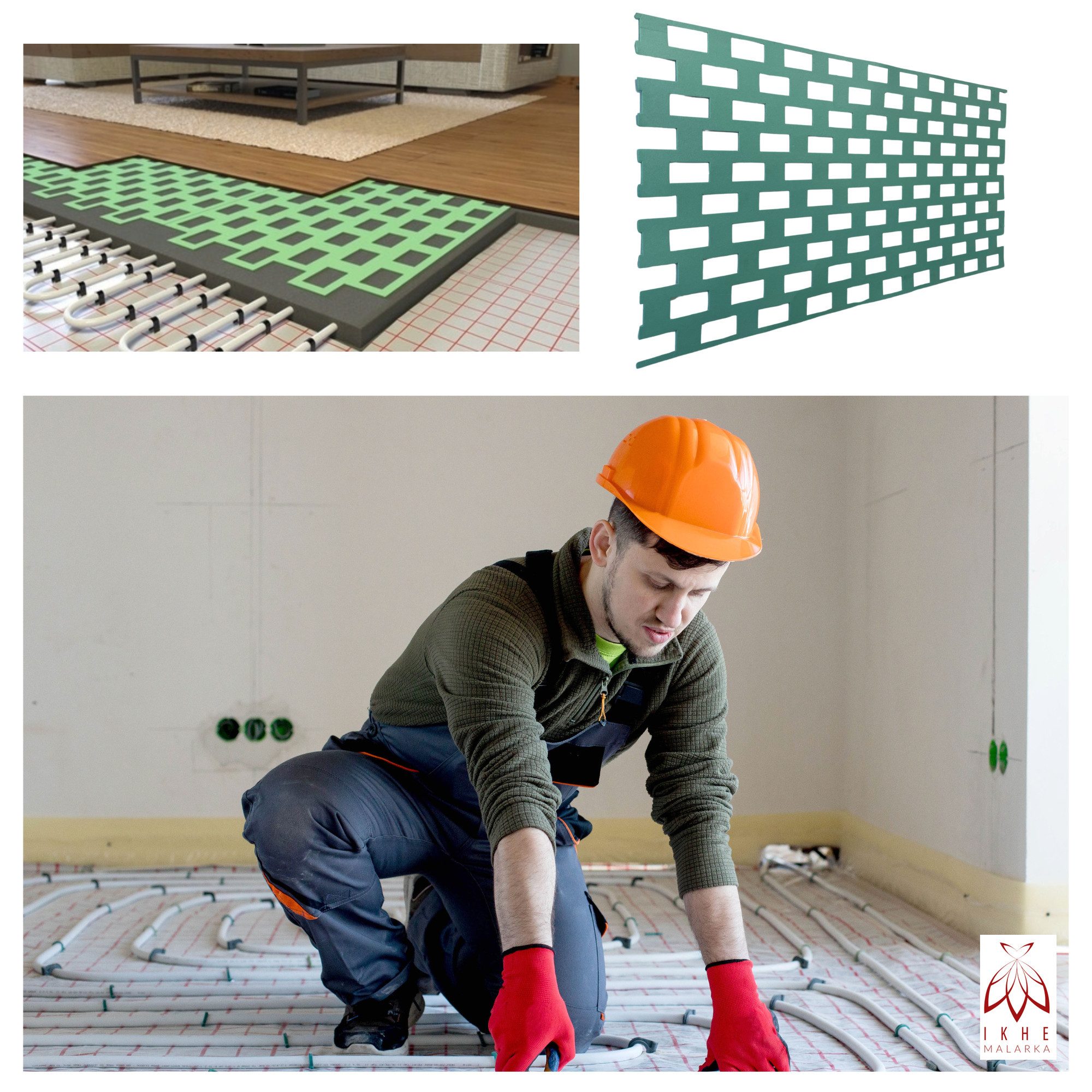 IKHEMalarka Dämmunterlage 2,5mm Dämmung Unterlage für Fußbodenheizung Fußbo günstig online kaufen