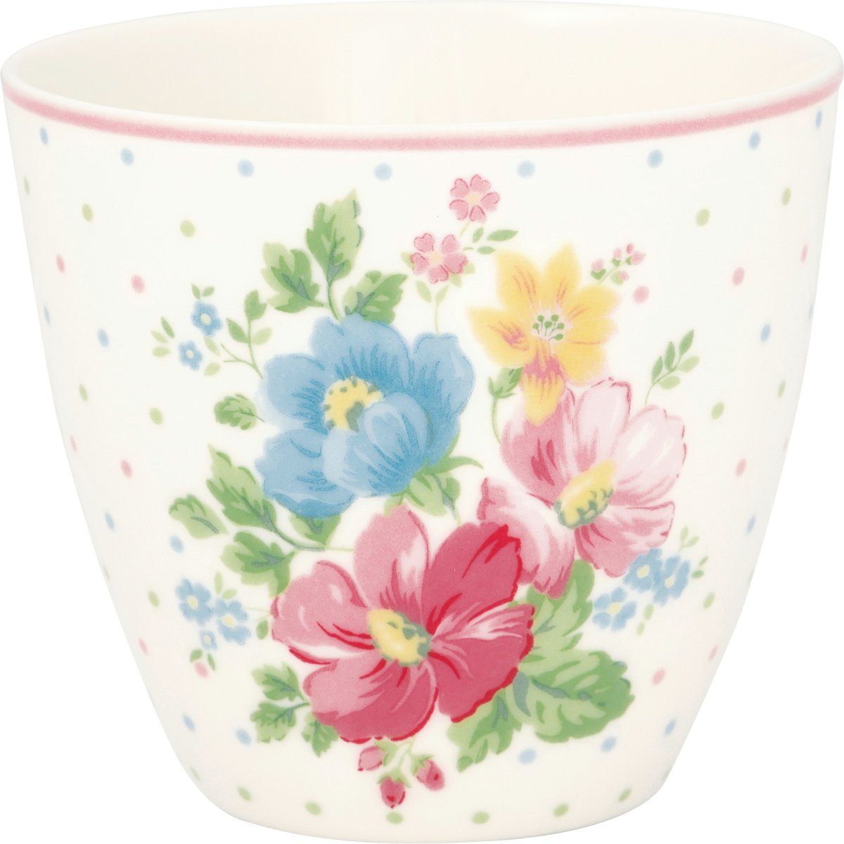 Greengate Becher Josefina Latte Cup white 0,35l, Steinzeug