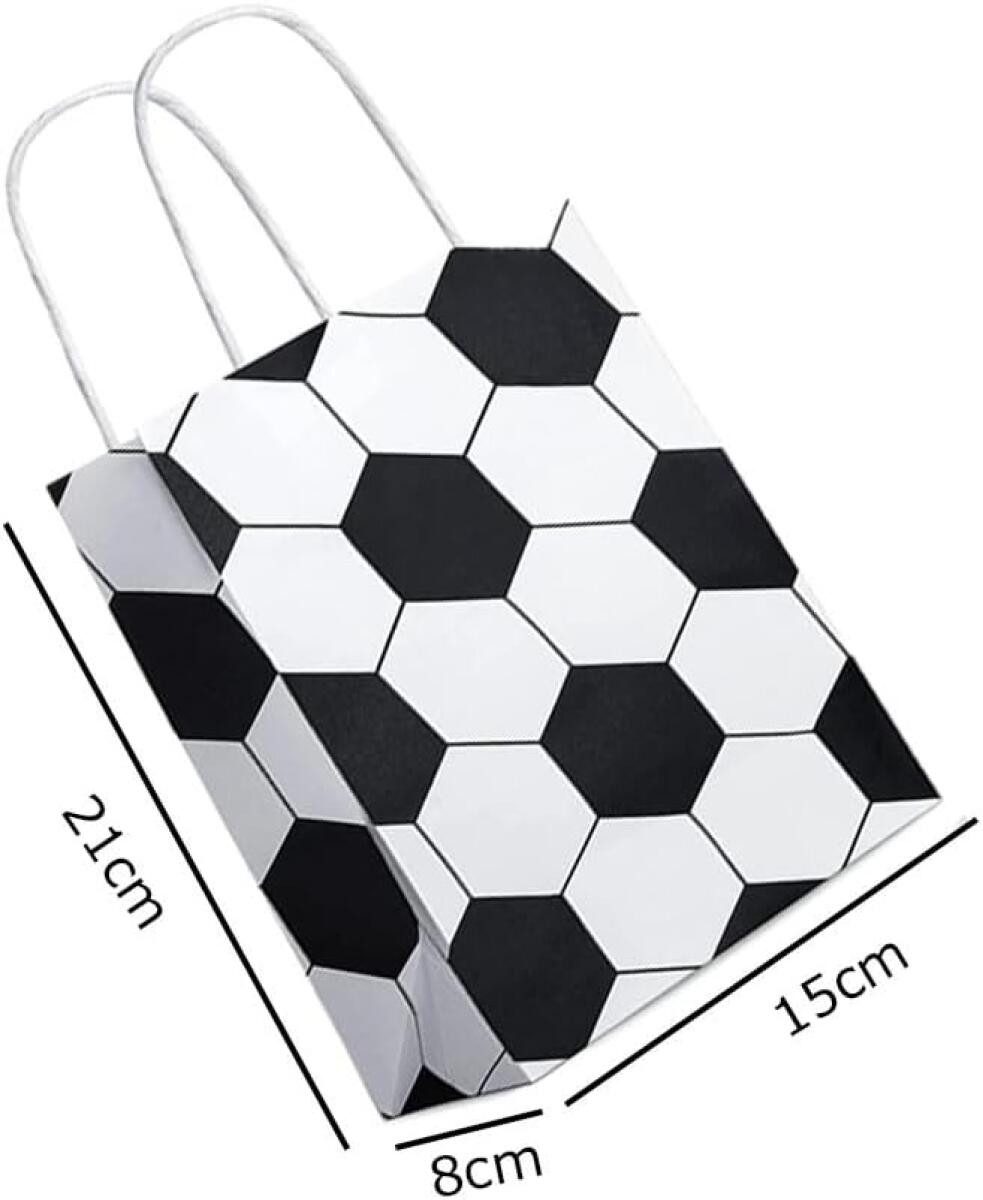 FELIXLEO Aufkleber 18x Fußball Partytüten Papiertüten Geschenktüten, (1tlg)
