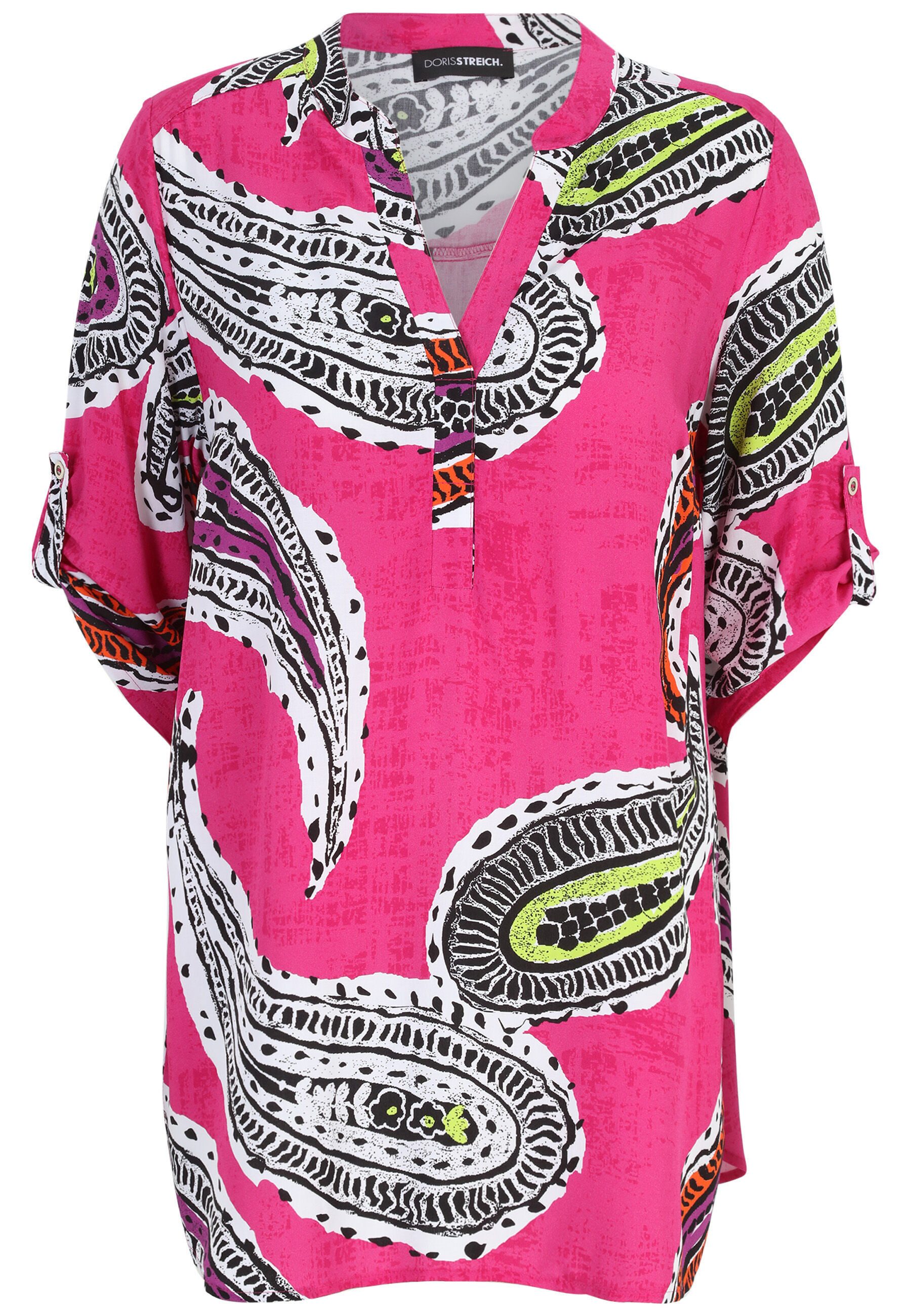 Doris Streich Klassische Bluse mit Paisley-Print
