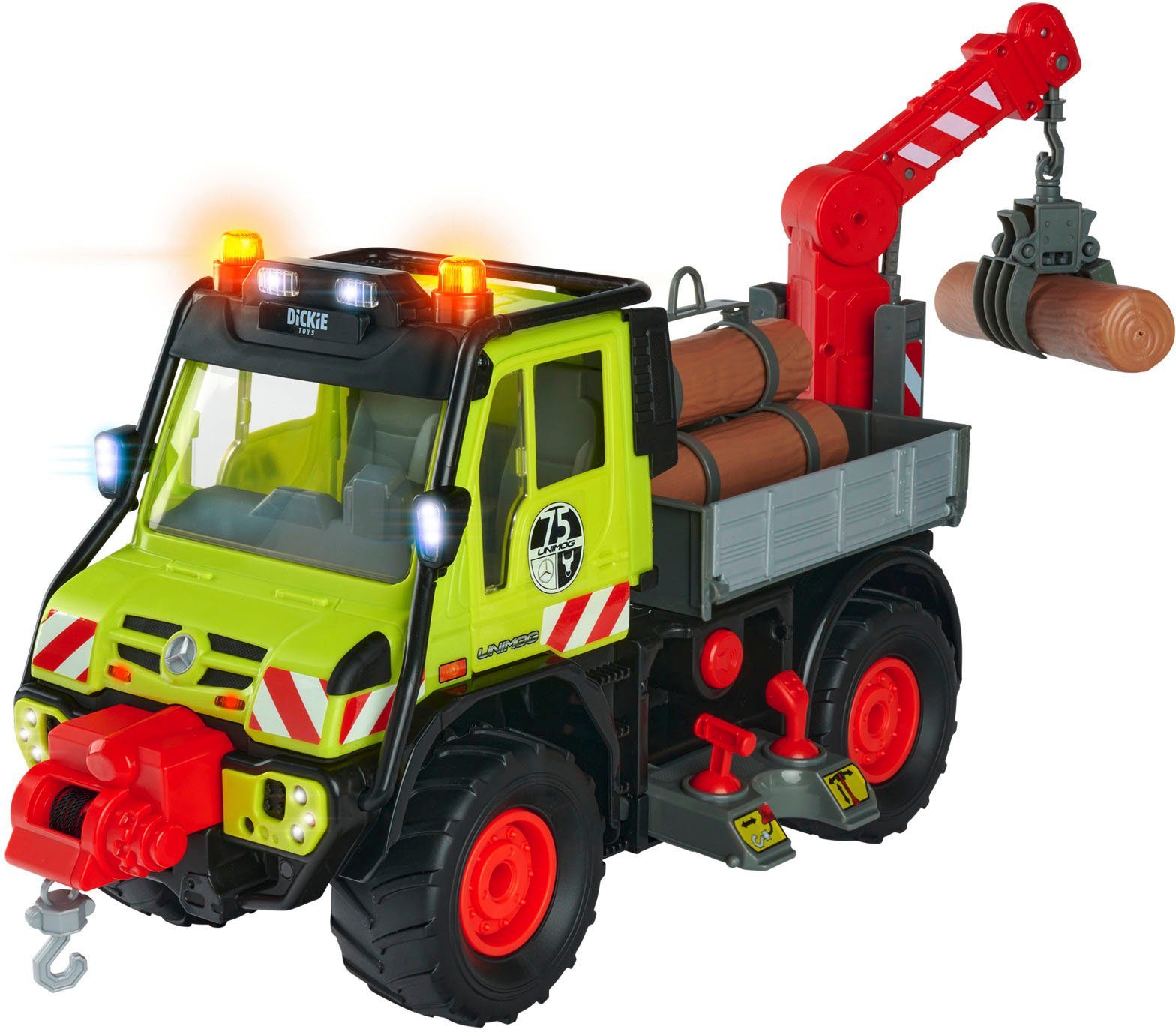 Dickie Toys Spielzeug-Forstmaschine Unimog U530, mit Licht & Sound