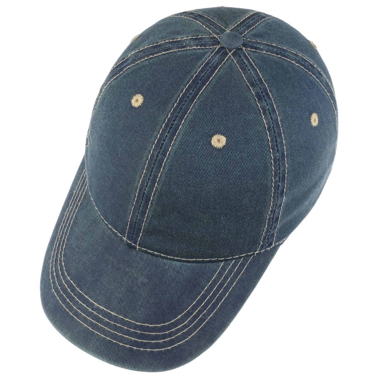 blau Cap Lipodo (1-St) mit Baseball Denimcap Schirm