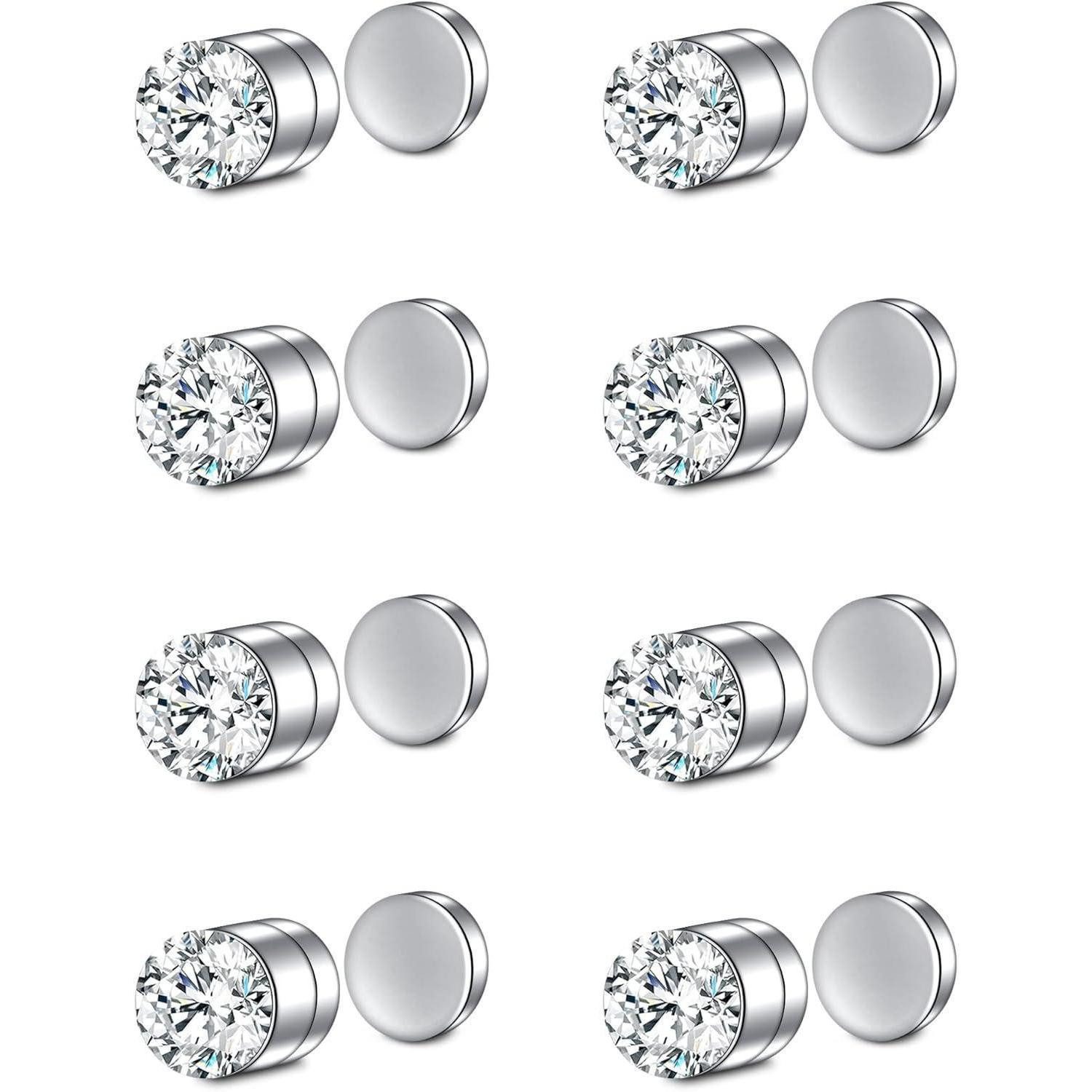 LuxusKollektion Nasenpiercing Nasenring Fake Kunstpiercing 8 mm Septum Lippen Stil B
