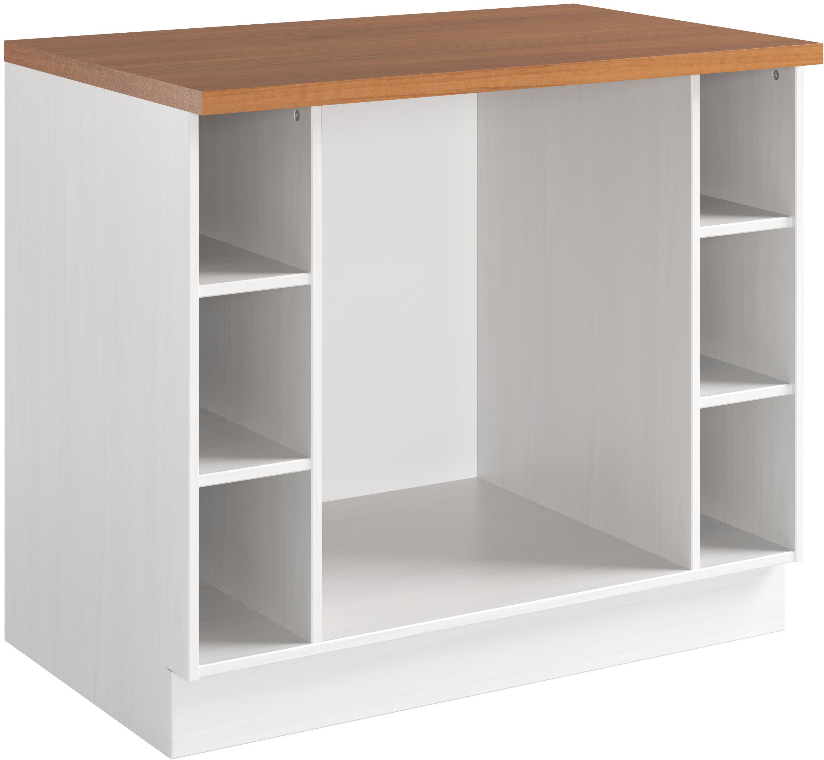 Home affaire Herdumbauschrank Teramo Breite 100 cm, seitlich je 3 offene Fächer