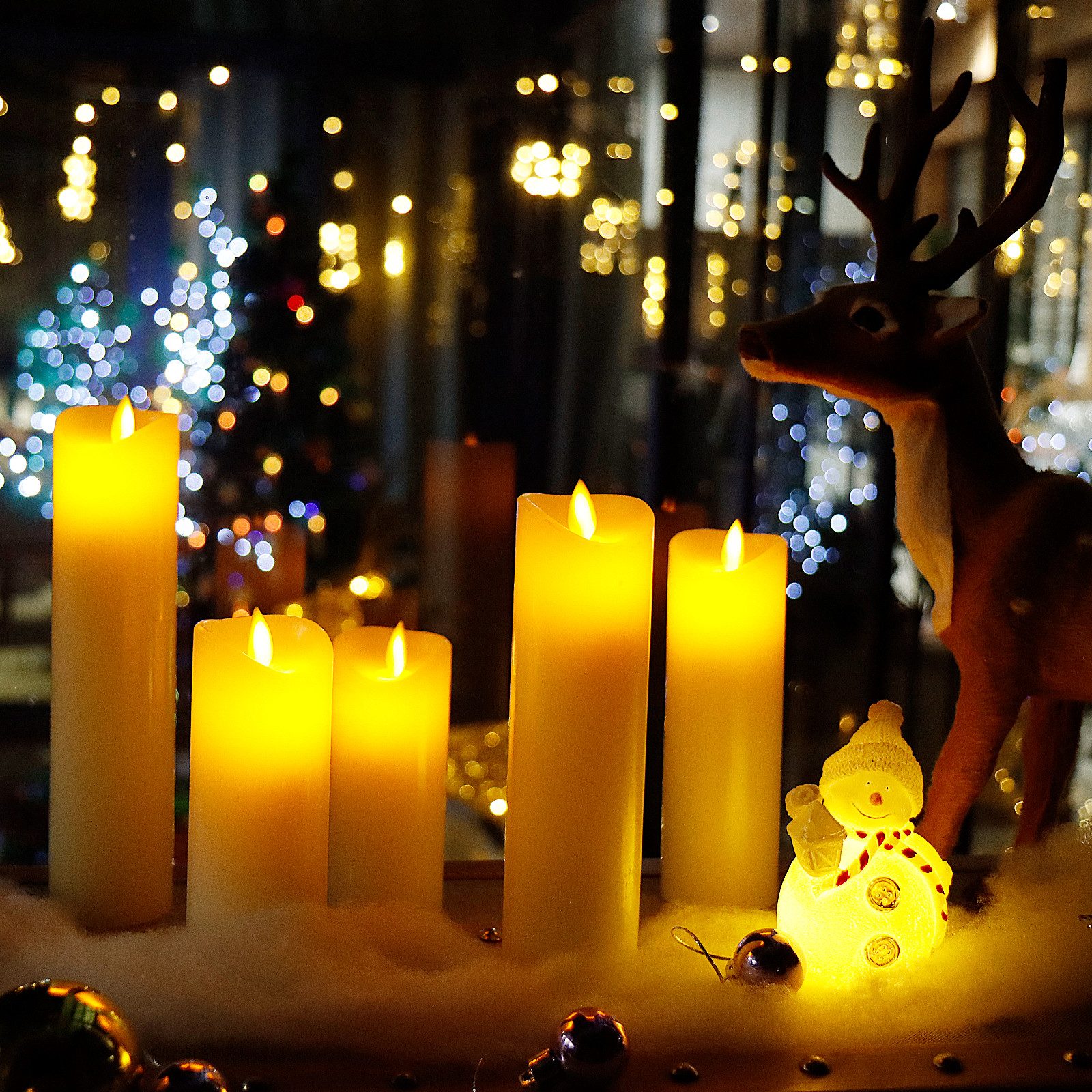 CCLIFE LED-Kerze LED Kerzen 3er 5er Set mit Fernbedienung Timer Funktion günstig online kaufen