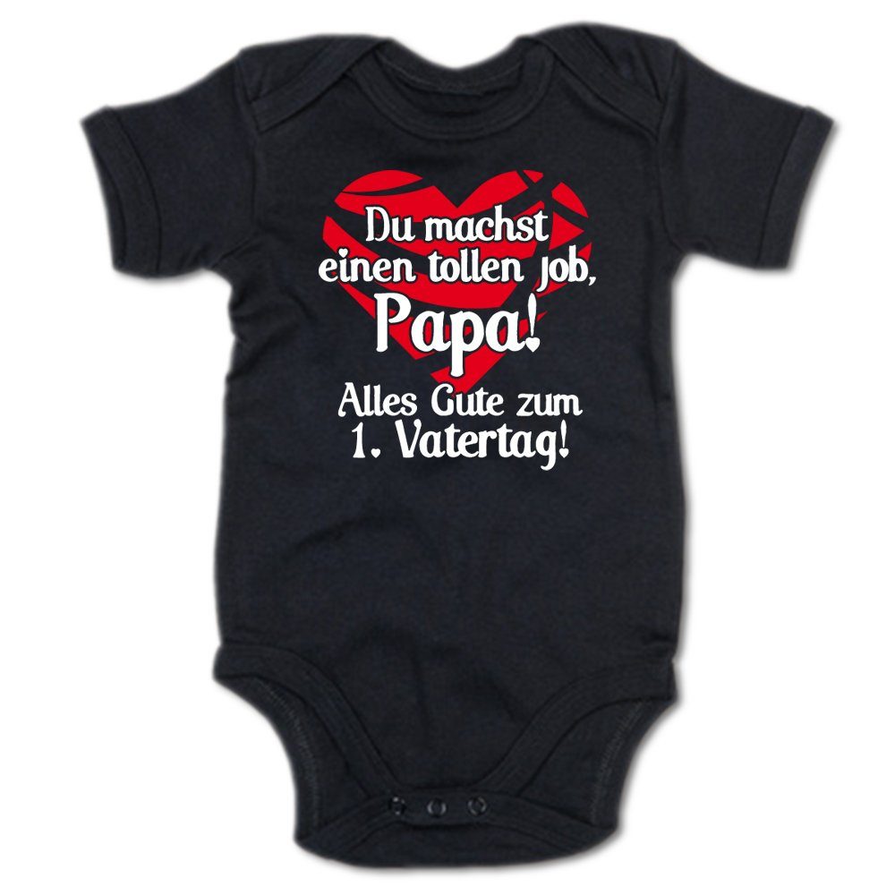 G-graphics Kurzarmbody Du machst einen tollen Job, Papa! Alles Gute zum 1. Vatertag! Baby Body mit Spruch / Motiv / Aufdruck • zum Vatertag
