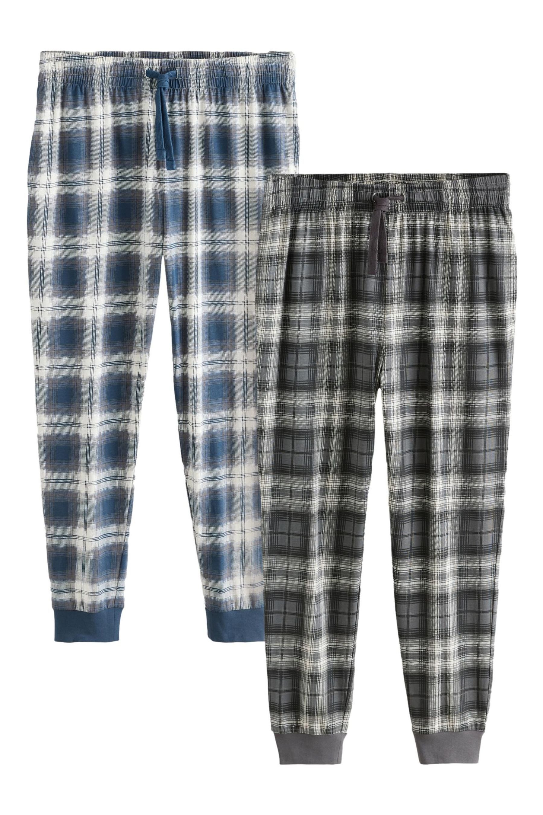 Next Pyjamahose Schlafanzughose mit Bündchen, 2er-Pack (2-tlg)
