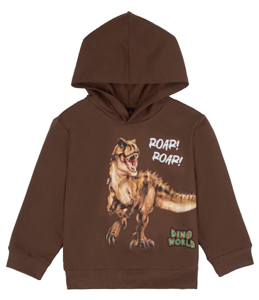 Dino World Sweatshirt Dino World Kapuzen Sweatshirt Pullover Dinosaurier T-Rex Roar Rain (1-tlg)