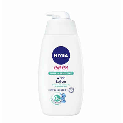 Nivea Haarshampoo »Nivea Baby Gesicht-, Körper- und Haarwäsche Pure & Sensitive 500 ml«