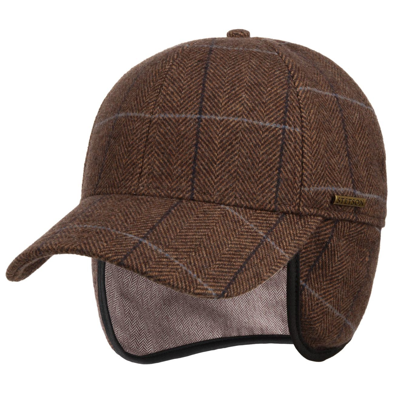 Stetson Baseball Cap (1-St) Wollcap Hinten geschlossen