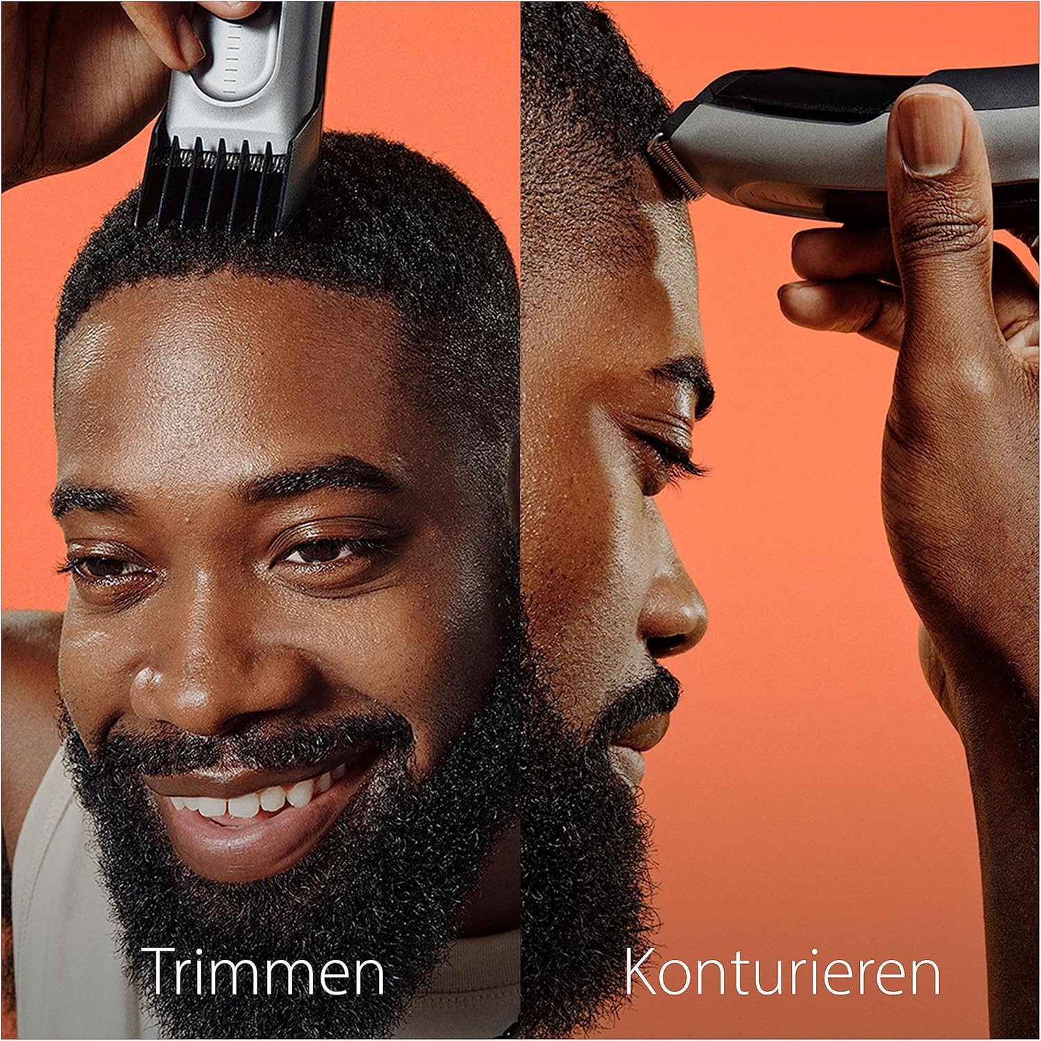 Braun Haarschneider Braun Haarschneider Series 7 17 Längen 2 Kammaufsätze 50 Min. HC7390, Haarschneidemaschine & Rasierapparat, Ultrascharfe Klingen Abwaschbar