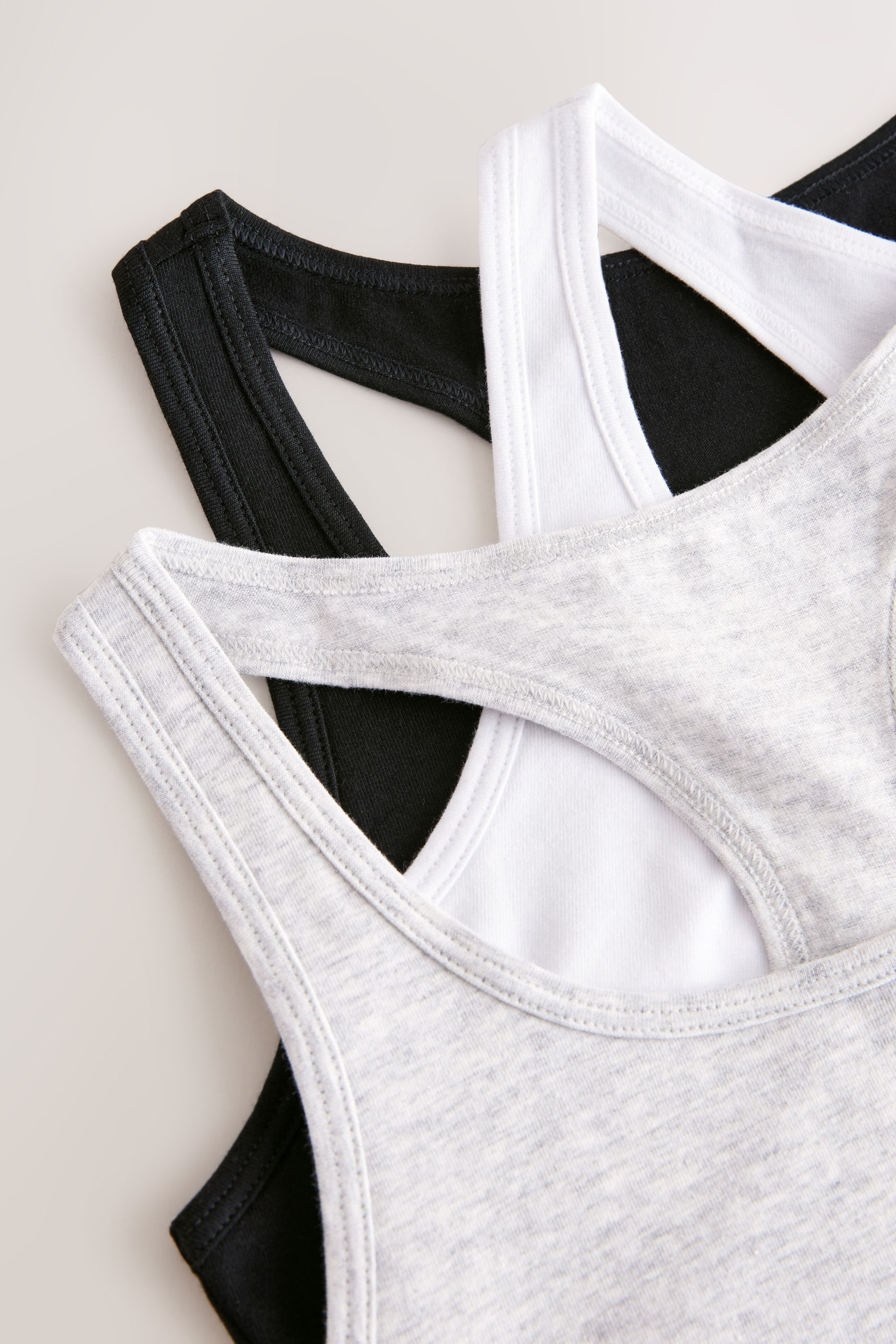 Next Crop-Top 3er-Pack Kurztops mit Ringerrücken (3-tlg) – Bild 4 von 5