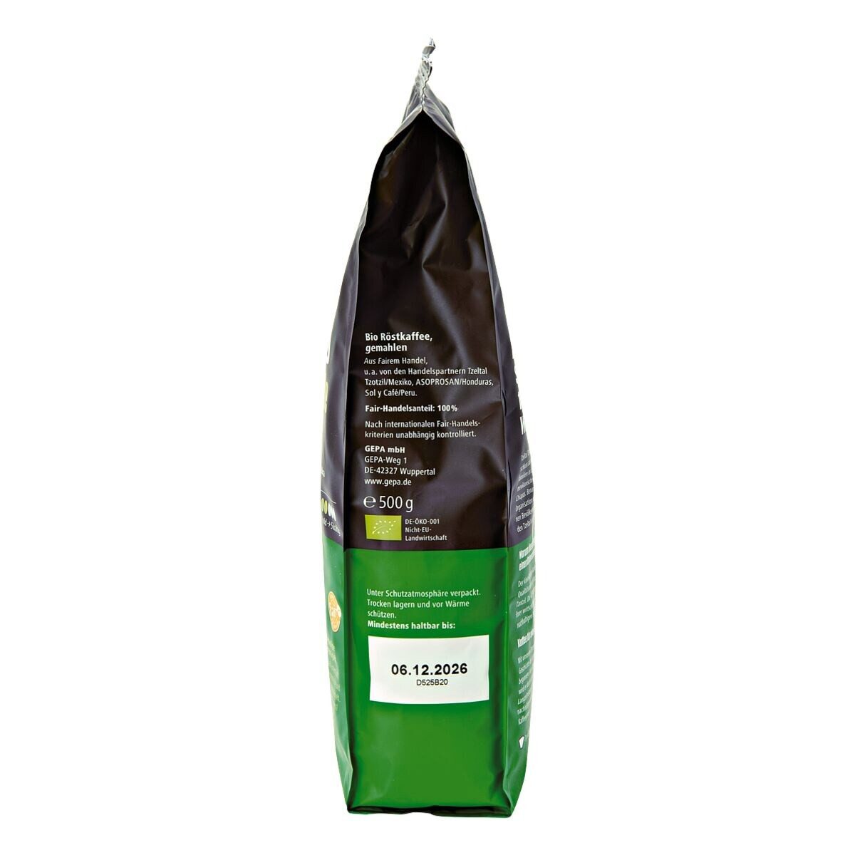 GEPA Kaffee organico naturmilde fairness, 500 g, gemahlen